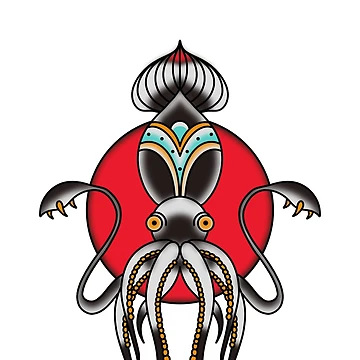 Artwork thumbnail, Neotraditional kraken by RMSdesigns
