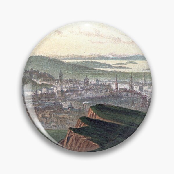 Aperçu de l'œuvre Illustration vintage d'Édimbourg d'Arthur's Seat créée et vendue par yourscotland.