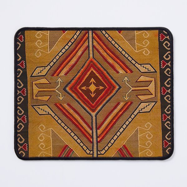 Item preview, Navajo Blanket pattern,southwestern art, red, yellow,brown Throw Blanket, southwestern pattern, native american, designed and sold by Nostrathomas66.