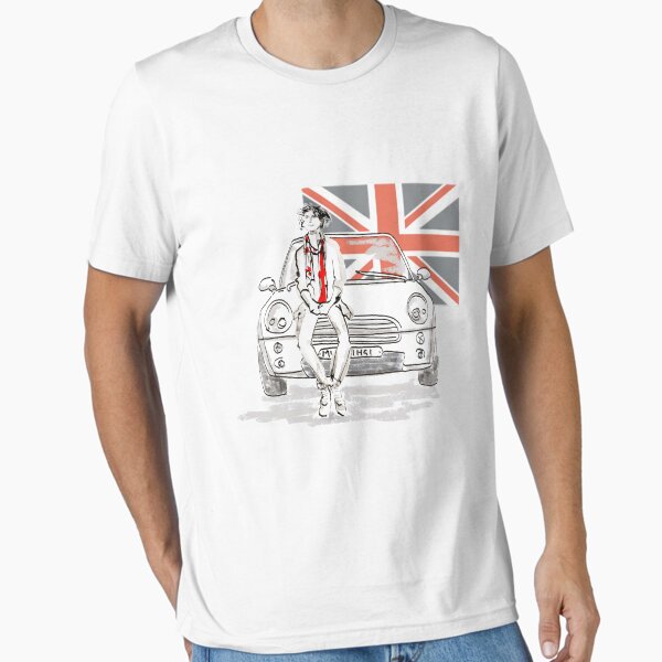 Mini car and Union Jack Essential T-Shirt