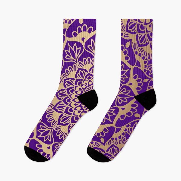 Item preview, Indigo Purple and Gold Geometric Mandala designed and sold by Julie Erin Designs.