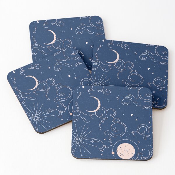 Item preview, Space moon stars clouds  designed and sold by Milatoo.