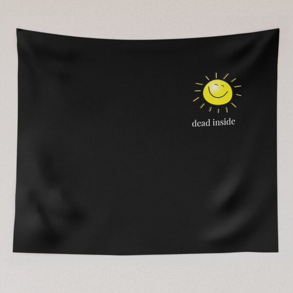 Item preview, Dead Inside Smiley Ironic Sunshine designed and sold by Puns-n-Rainbows.