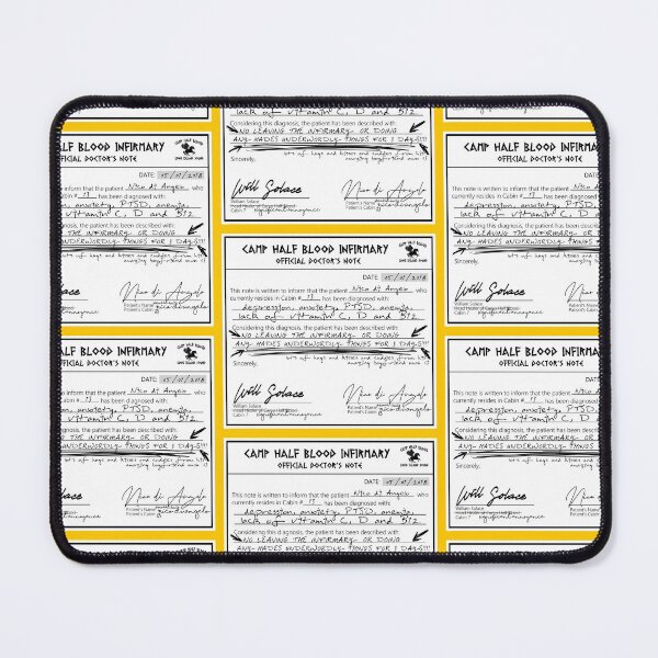 Item preview, Percy Jackson - Solangelo Doctor's Note designed and sold by babyimfull.