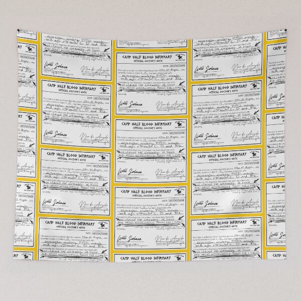 Item preview, Percy Jackson - Solangelo Doctor's Note designed and sold by babyimfull.