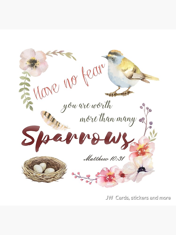 You Are Worth More Than Many Sparrows Tote Bag You Are Worth More Than Many Sparrows Tote Bag