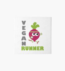 Vegan Runner, Running Beet Art Board