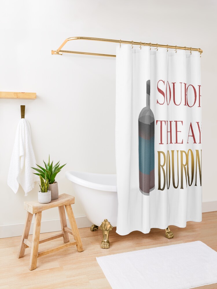 Thumbnail 3 of 5, Shower Curtain, BOURBON SO NEAT designed and sold by wahine24.