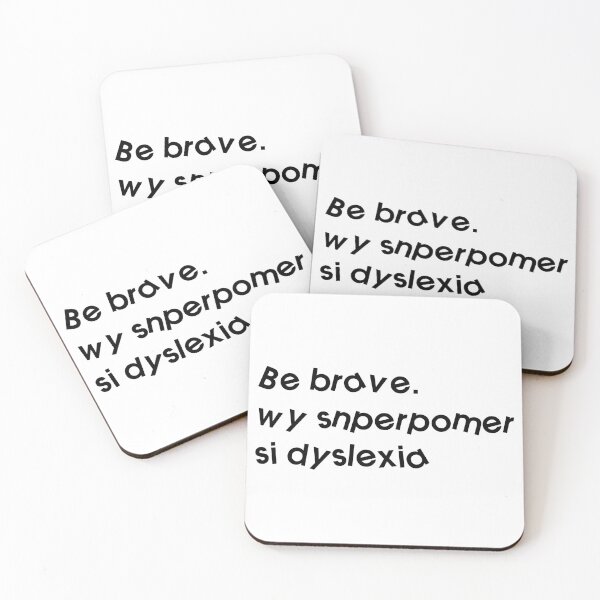 Item preview, Be brave. My superpower is dyslexia. designed and sold by HermitAlley.
