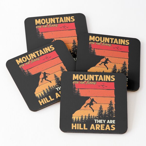 Item preview, Mountains Are Not Funny The Are Hill Areas Retro Vintage Sunset Design designed and sold by Prince - Bestseller ★★★★★.