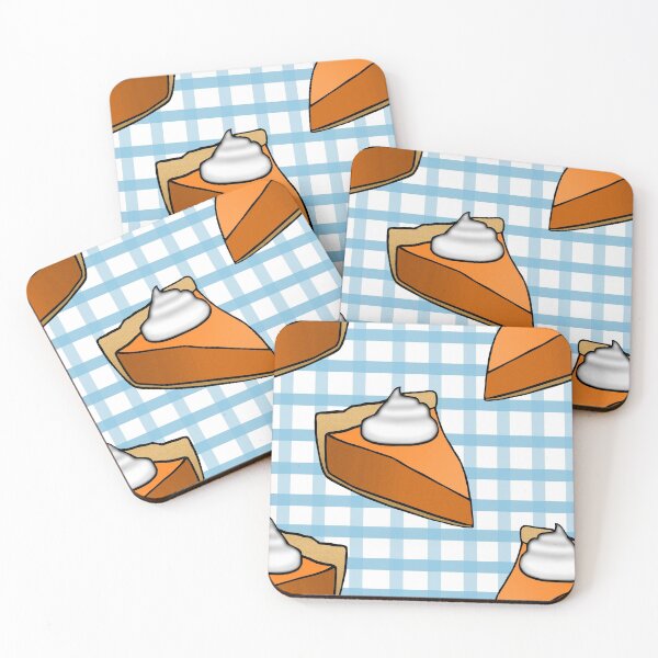 Item preview, Pumpkin Pie on Blue Gingham designed and sold by Julie Erin Designs.
