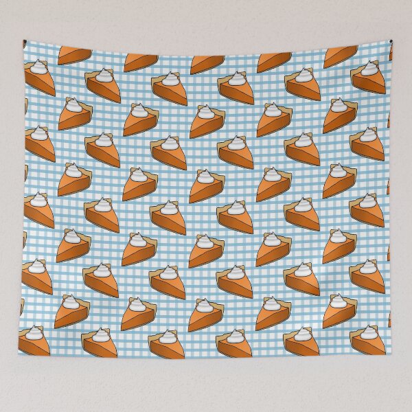 Item preview, Pumpkin Pie on Blue Gingham designed and sold by Julie Erin Designs.