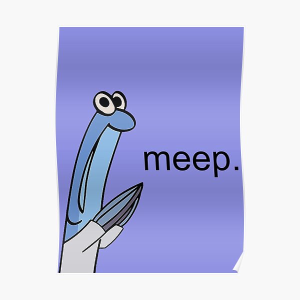 "SpongeBob Anchovie meep." Poster by YodaJuan4Me Redbubble