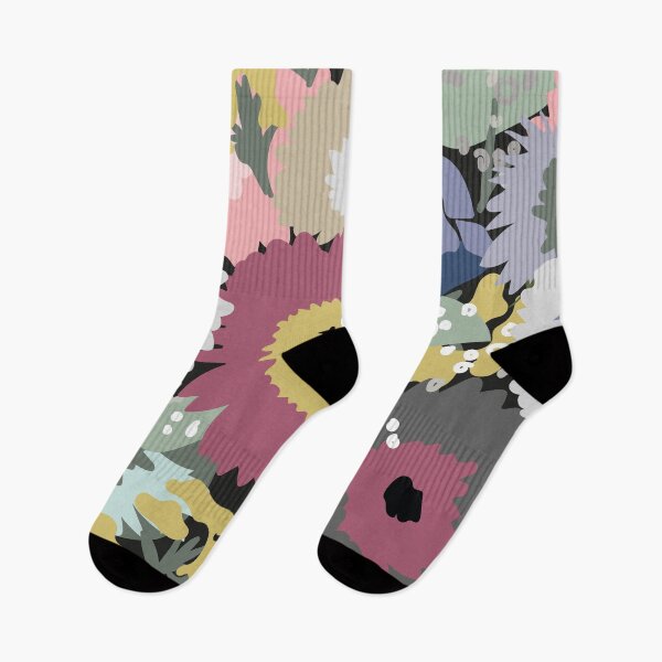 Item preview, moody organic florals designed and sold by swans-swatches.