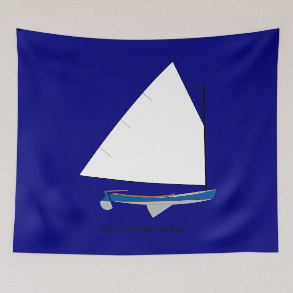 Artikelvorschau, Cotuit Skiff Sailboat - Das Leben ist besser ... entworfen und verkauft von CHBB.