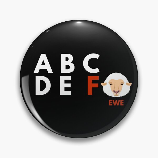 Item preview, ABCDE F YOU  designed and sold by Puns-n-Rainbows.
