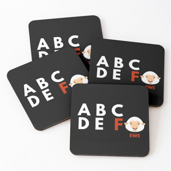 Item preview, ABCDE F YOU  designed and sold by Puns-n-Rainbows.