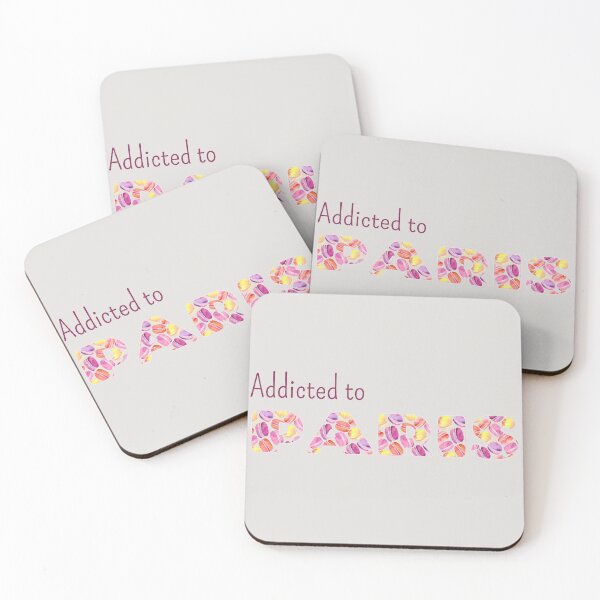 Item preview, Addicted to Paris | Paris Lovers | Watercolor Macarons designed and sold by CarolFreire.