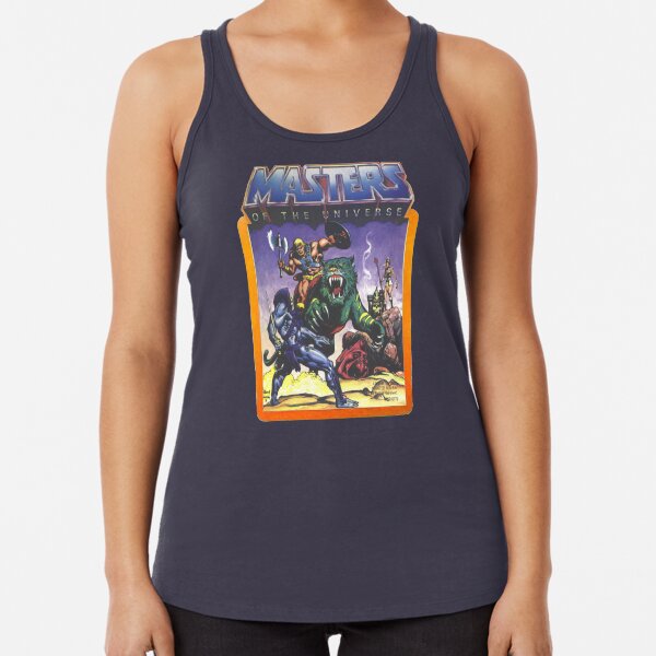He-Man Masters of the Universe Battle Scene with Skeletor Racerback Tank Top