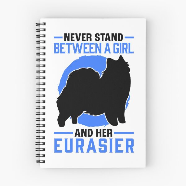 Item preview, Girl with Eurasier Spitz family dog ​​saying designed and sold by madgrfx.