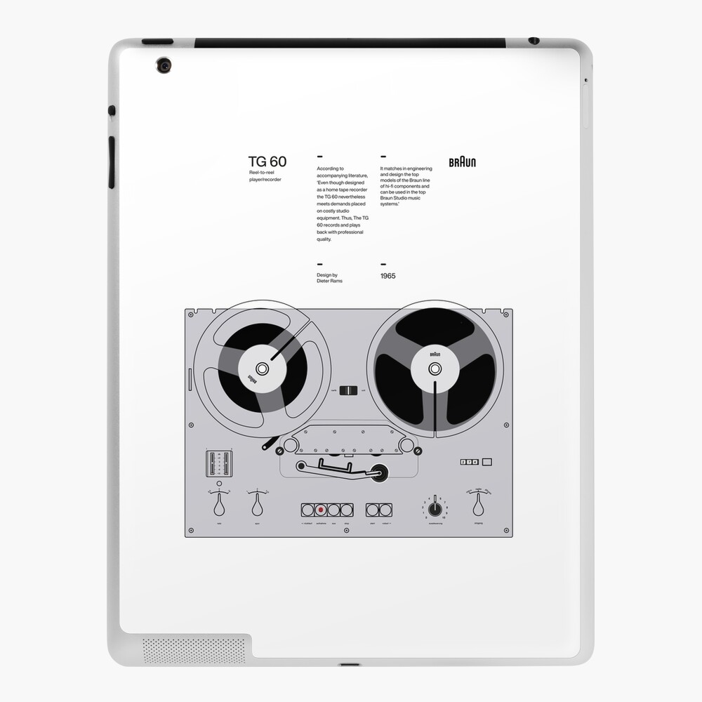TG60 Tape Recorder Braun - Dieter Rams Design | iPad Case & Skin