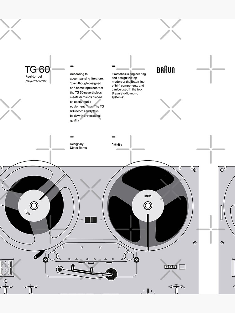 Disover TG60 Tape Recorder Braun - Dieter Rams Design Backpack