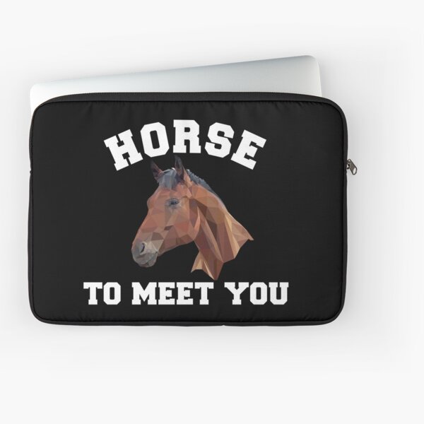 Aperçu de l'œuvre Horse To Meet You Funny Horse Lover Rider créée et vendue par Color-Sparkle.