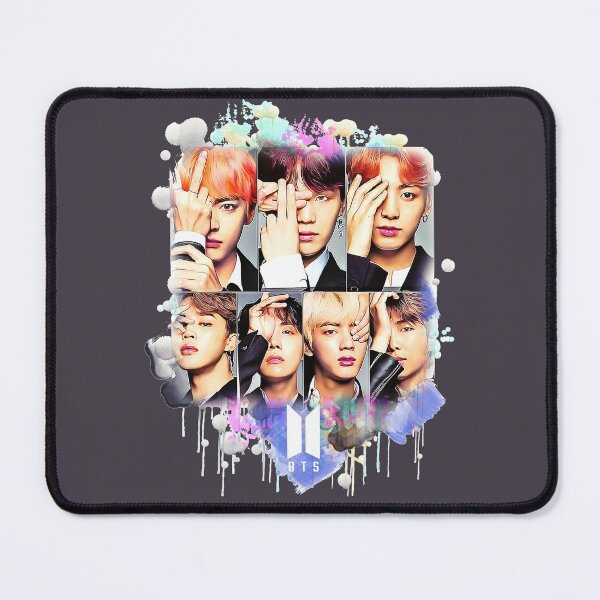 Item preview, BTS all together colorful art designed and sold by Lajibolalaa.