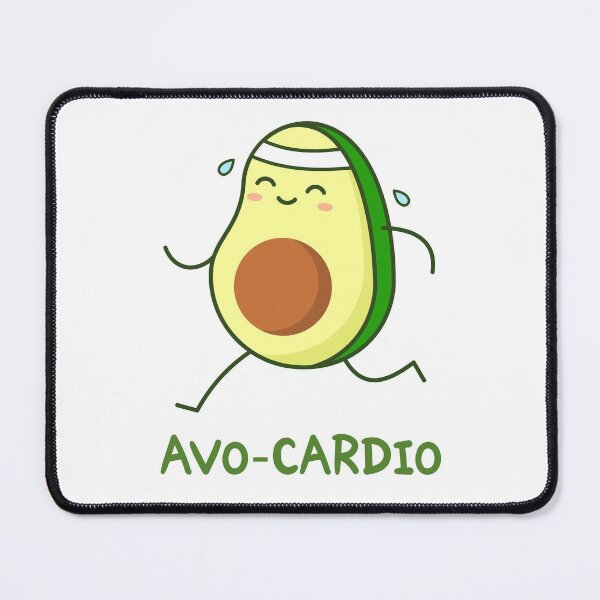 Item preview, Avocado running. Avo-Cardio pun. designed and sold by TashaVector.