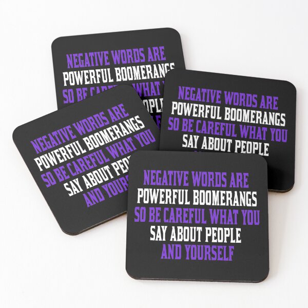 Item preview, Negative words are powerful boomerangs designed and sold by Fashimation20.