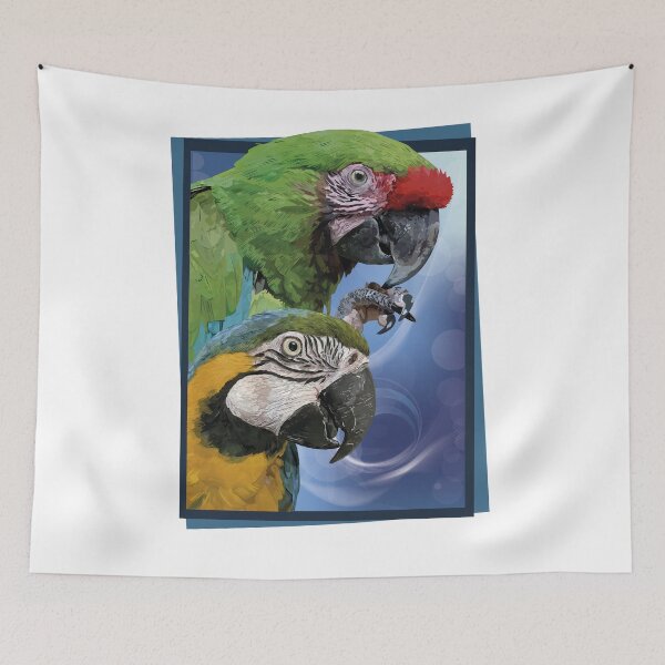 Item preview, Green Macaw and Blue-yellow Macaw designed and sold by obscurite.