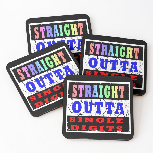 Item preview, Straight Outta Single Digits Happy 10th Birthday designed and sold by KeysTreasures.