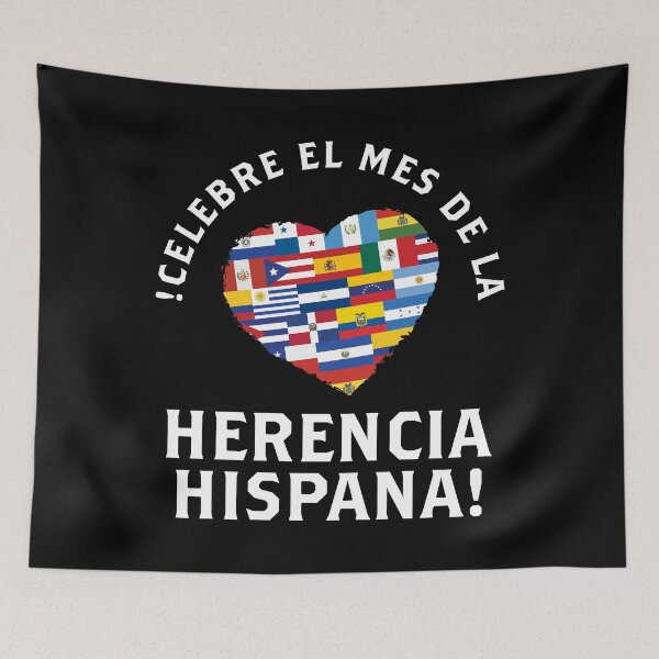 Item preview, Celebre Mes De La Herencia Hispana Hispanic Heritage Month print designed and sold by jakehughes2015.