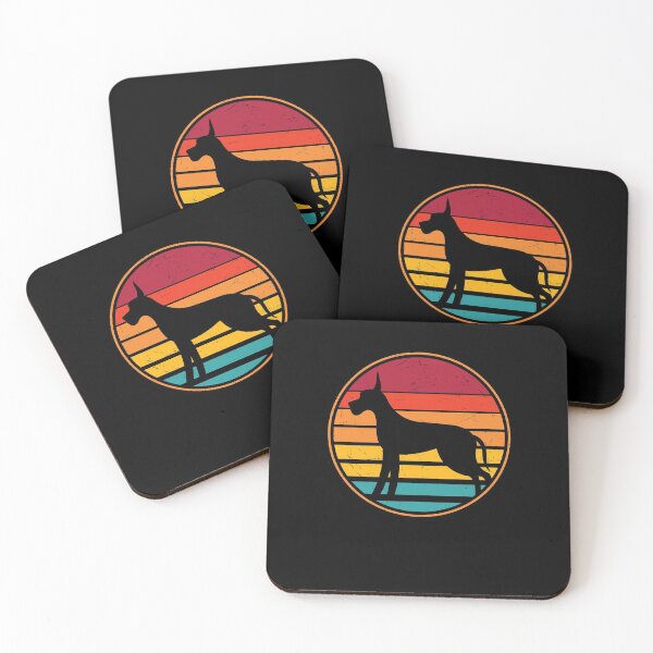 Item preview, Vintage Sunset Doberman Pinscher Silhouette - Retro Style Dog Lovers designed and sold by Peter Stawicki.