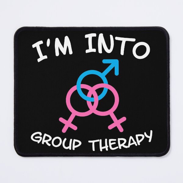 Item preview, I'm In To Group Therapy FMF Threesome - Swinger Lifestyle for dark colors designed and sold by swingersshop.