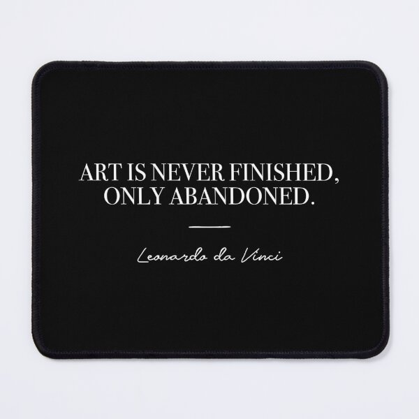 Item preview, Art is never finished (white) designed and sold by didijuca.