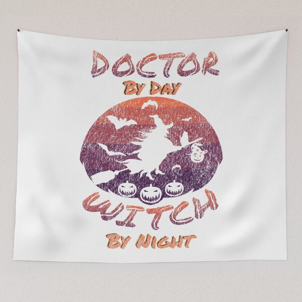 Item preview, Doctor By Day Witch By Night - Doctor Halloween Costume  designed and sold by THEMADBRUSH.