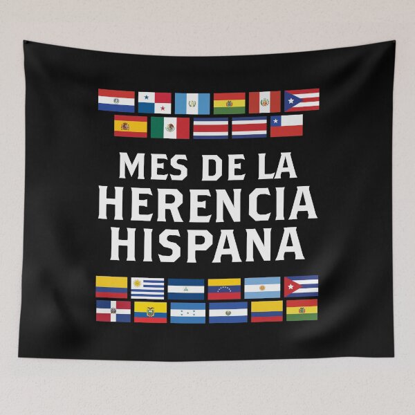 Item preview, Flags Hispanic Heritage Month Mes De La Herencia Hispana product designed and sold by jakehughes2015.