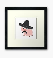 Cerdito Bandito Pig Framed Print