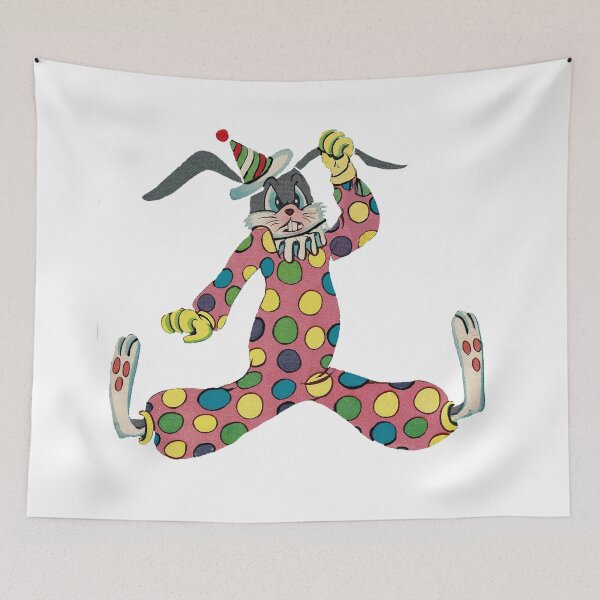 Item preview, Billy Bunny Vintage comic, Bunny in clown costume, polka dot bunny, designed and sold by Nostrathomas66.