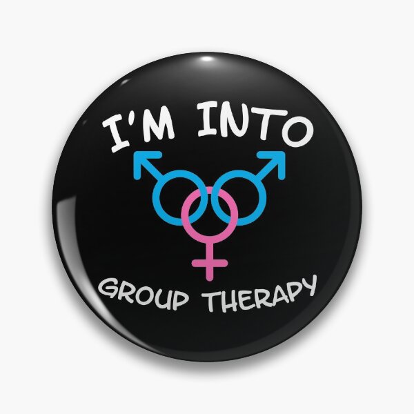 Item preview, I'm In To Group Therapy MFM Threesome - Swinger Lifestyle for dark colors designed and sold by swingersshop.