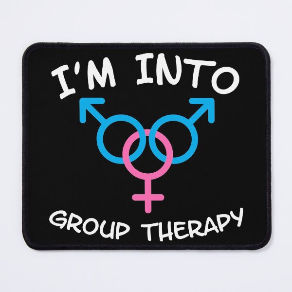 Item preview, I'm In To Group Therapy MFM Threesome - Swinger Lifestyle for dark colors designed and sold by swingersshop.