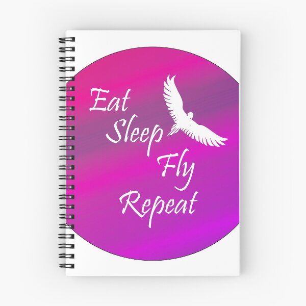Item preview, Eat Sleep & Fly into the purple Sky design designed and sold by MystixJack.