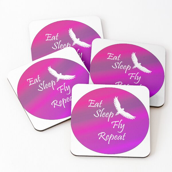 Item preview, Eat Sleep & Fly into the purple Sky design designed and sold by MystixJack.