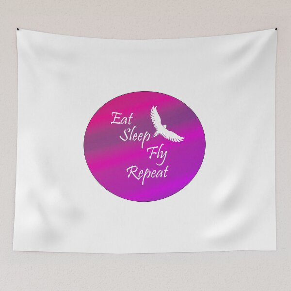 Item preview, Eat Sleep & Fly into the purple Sky design designed and sold by MystixJack.