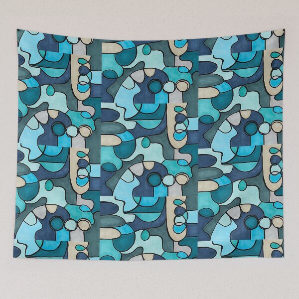 Item preview, Abstract in Blue designed and sold by MissiLDesigns.