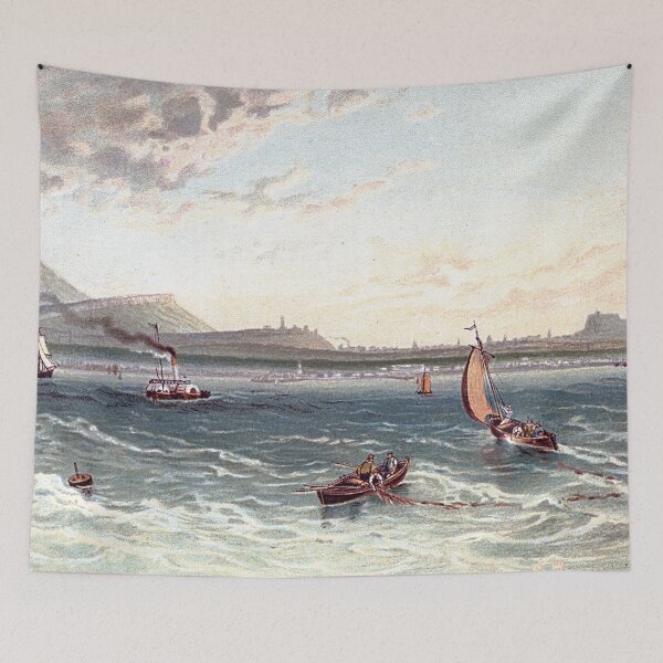 Item preview, Vintage Illustration of Edinburgh from The Firth of Forth designed and sold by yourscotland.