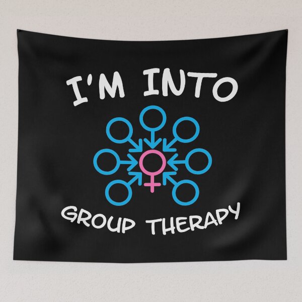 Artikelvorschau, I'm In To Group Therapy Gangbang - Swinger Lifestyle für dunkle Farben entworfen und verkauft von swingersshop.