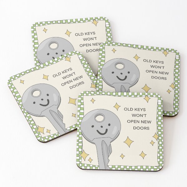 Item preview, Old keys won’t open new doors designed and sold by PeachCatDesigns.
