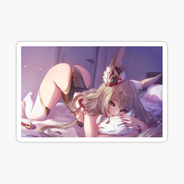 Felicia Cat Girl Anime Porn - Cat Hentai Sexy Stickers for Sale | Redbubble